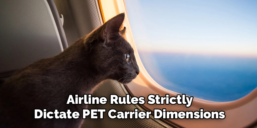Airline Rules Strictly
Dictate PET Carrier Dimensions