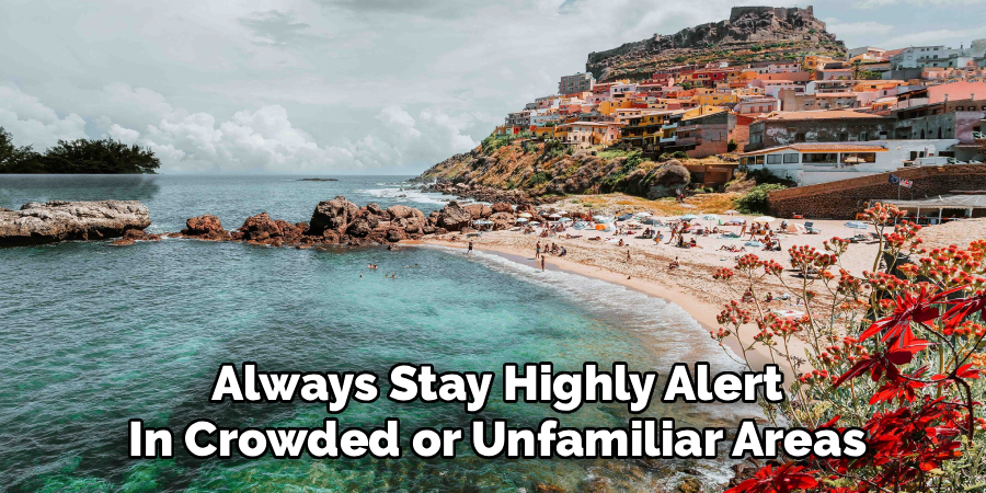 Always Stay Highly Alert
In Crowded or Unfamiliar Areas