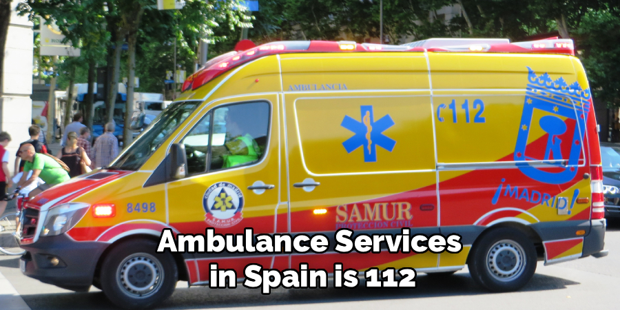 Ambulance Services 
in Spain is 112