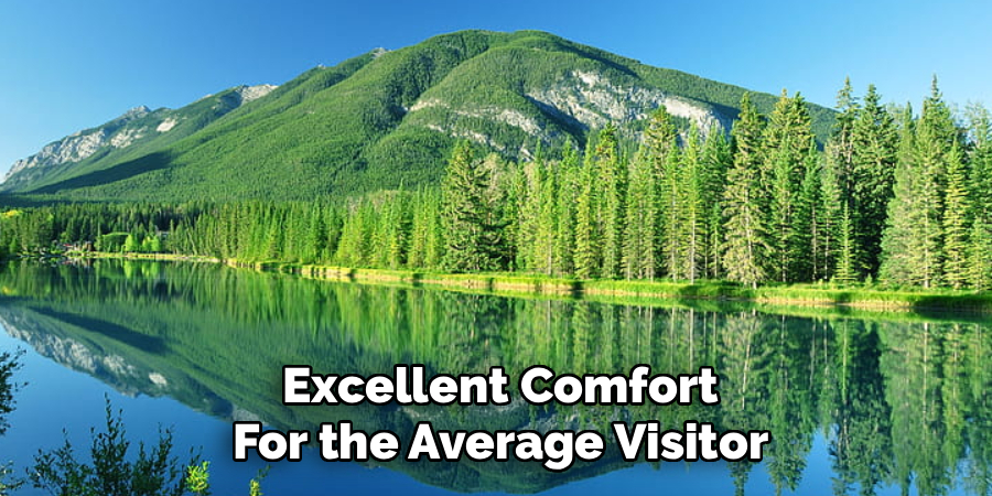 Excellent Comfort
For the Average Visitor