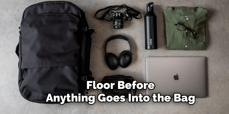 Floor Before
Anything Goes Into the Bag