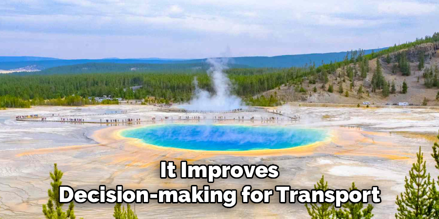 It Improves
Decision-making for Transport