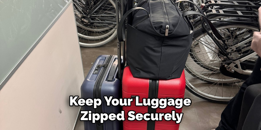 Keep Your Luggage 
Zipped Securely