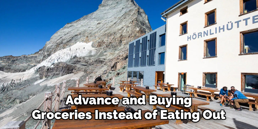 Advance and Buying Groceries Instead of Eating Out