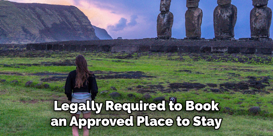Legally Required to Book an Approved Place to Stay