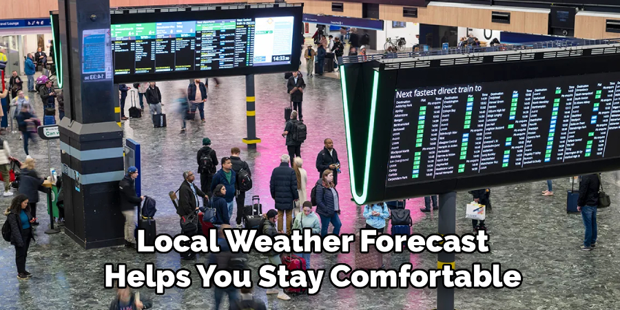 Local Weather Forecast Helps You Stay Comfortable