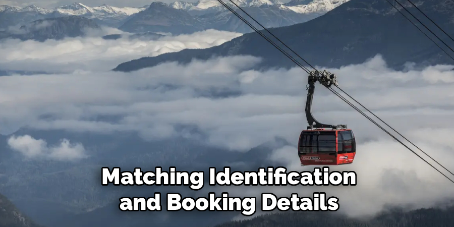 Matching Identification and Booking Details