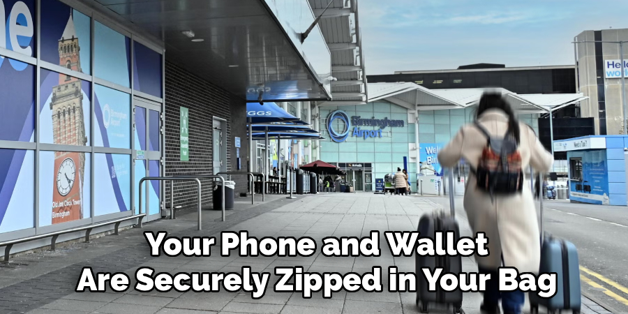 Your Phone and Wallet Are Securely Zipped in Your Bag
